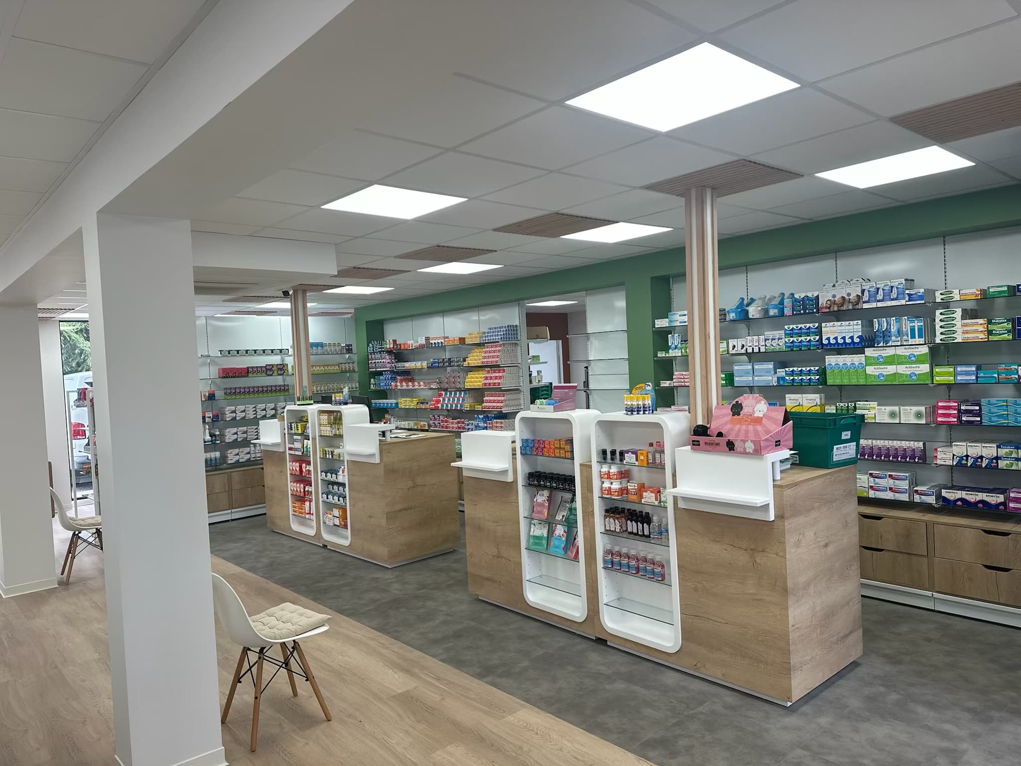 Vue générale de la pharmacie moderne